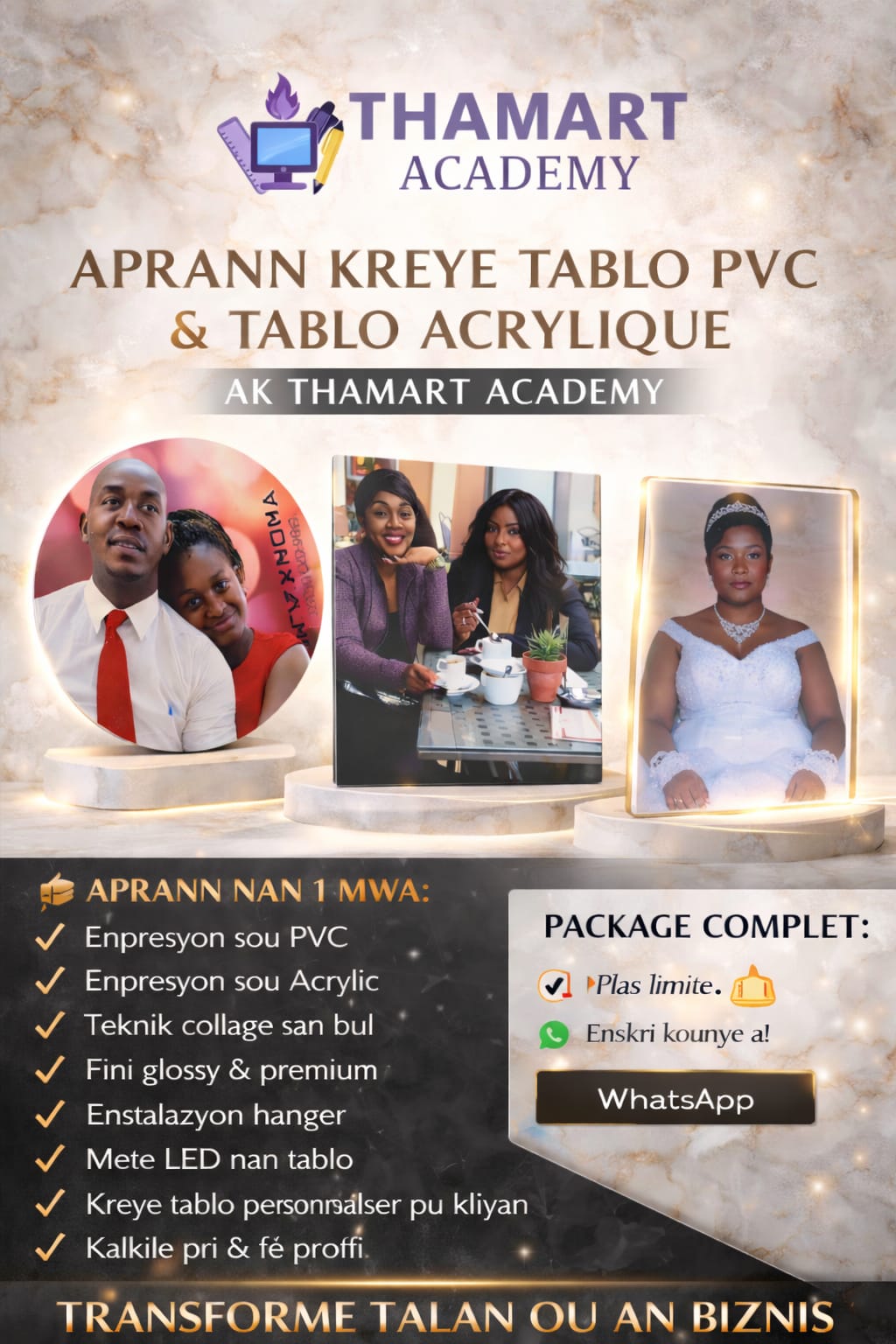 PROGRAM TABLO PVC & AKRILIK